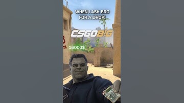 WHEN I ASK BRO FOR A DROP!