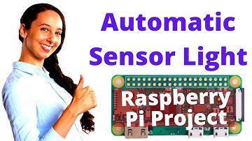 Raspberry Pi Project - Automatic Sensor Light | Easy Tech | Including Python and C Codes