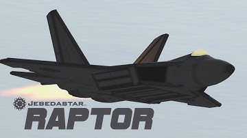 KSP - F-22 RAPTOR: Stealth Fighter w Main & Side Weapon Bays. Stock + DLC & Modded