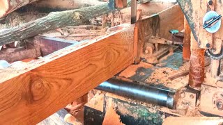 The most excellent sawmill with beautiful grain for processing boards