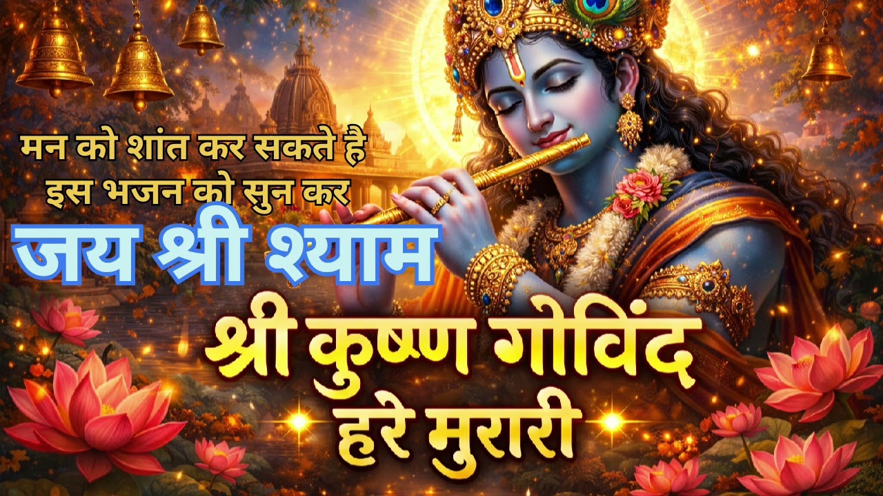 He Shree Krishna Hare Murari 🙏 | Krishna Bhajan | Peaceful Devotional Song | Bhakti Geet
