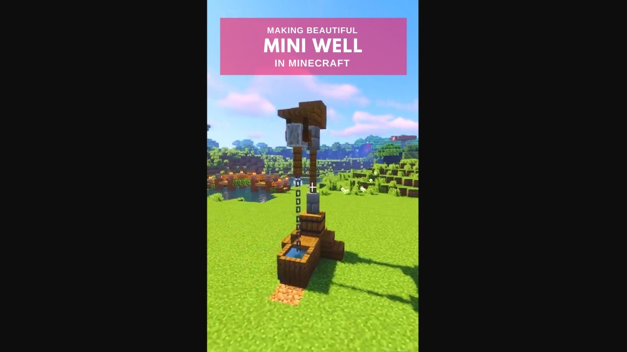 Minecraft building ideas – Mini well | Beautiful aesthetic builds | #shorts | #minecraftshorts