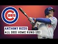 Anthony Rizzo (#44) All 22 Home Runs of the 2021 MLB Season