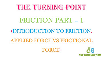Friction Part 1 ( Introduction to Friction, Applied Force vs Frictional Force)