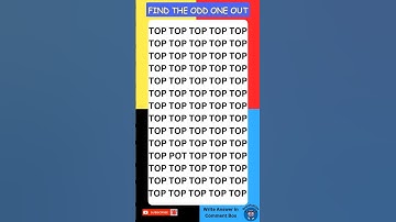 Can You REALLY Trust Your Eyes? | Only 4% could solve it #shorts #oddoneout #brainpullups