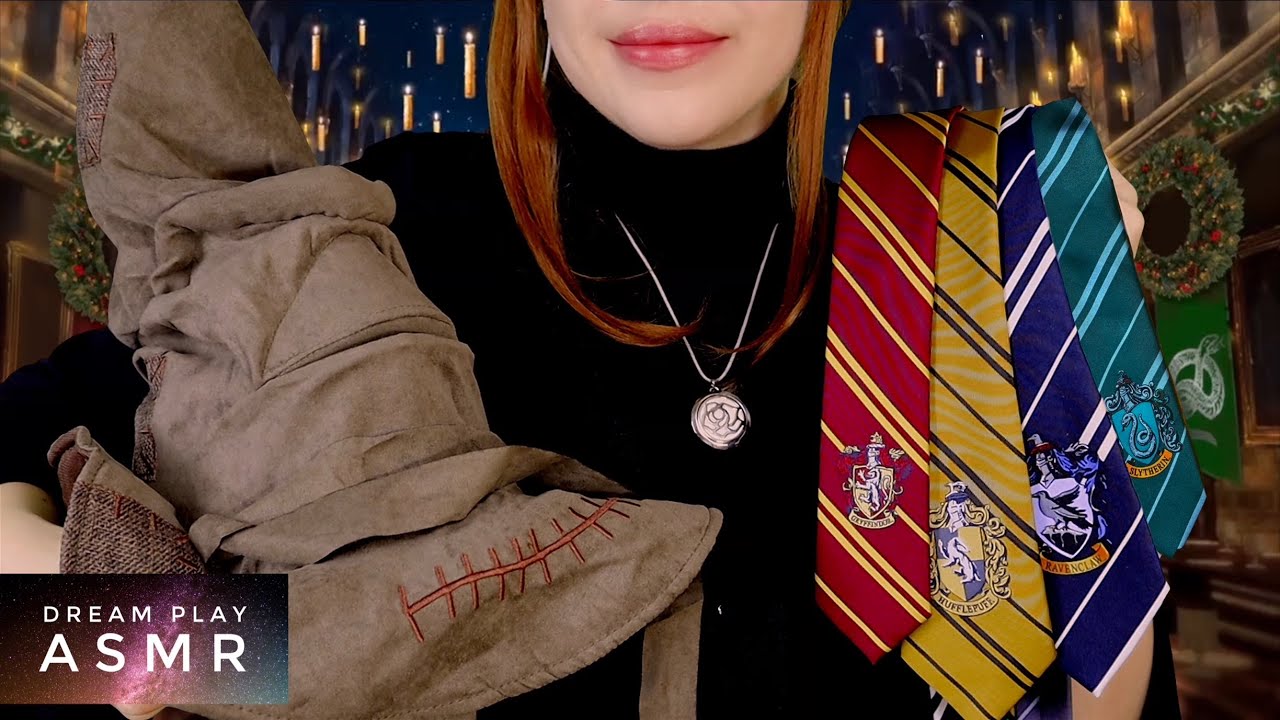 3 ★ASMR★ Welches Hogwarts Haus bist du? / bin ich? ❤️ 💛 💙 💚 Magische Zeremonie | Dream Play ASMR