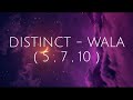 Distinct  wala  5  7  10   lyrics