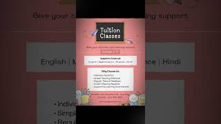 Creative Tuition Classes Poster Design in Canva 🎀✨
