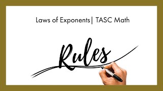 Laws of Exponents| GED Short