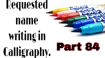 Taking 5 name requests from comment || requested name in Calligraphy || calligraphy art # 84