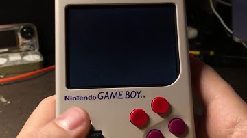 Game Boy Zero with custom SD card reader game cartridge