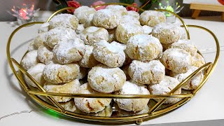 Ghriba de Coco (Galletas de coco y sémola) un dulce Marroquí muy consumido durante el Eid el fitr