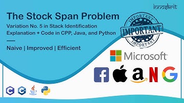 12. Stock Span Problem (Stack)🔥  | DS & Algo | Interview Preparation | C++ | Java | Python