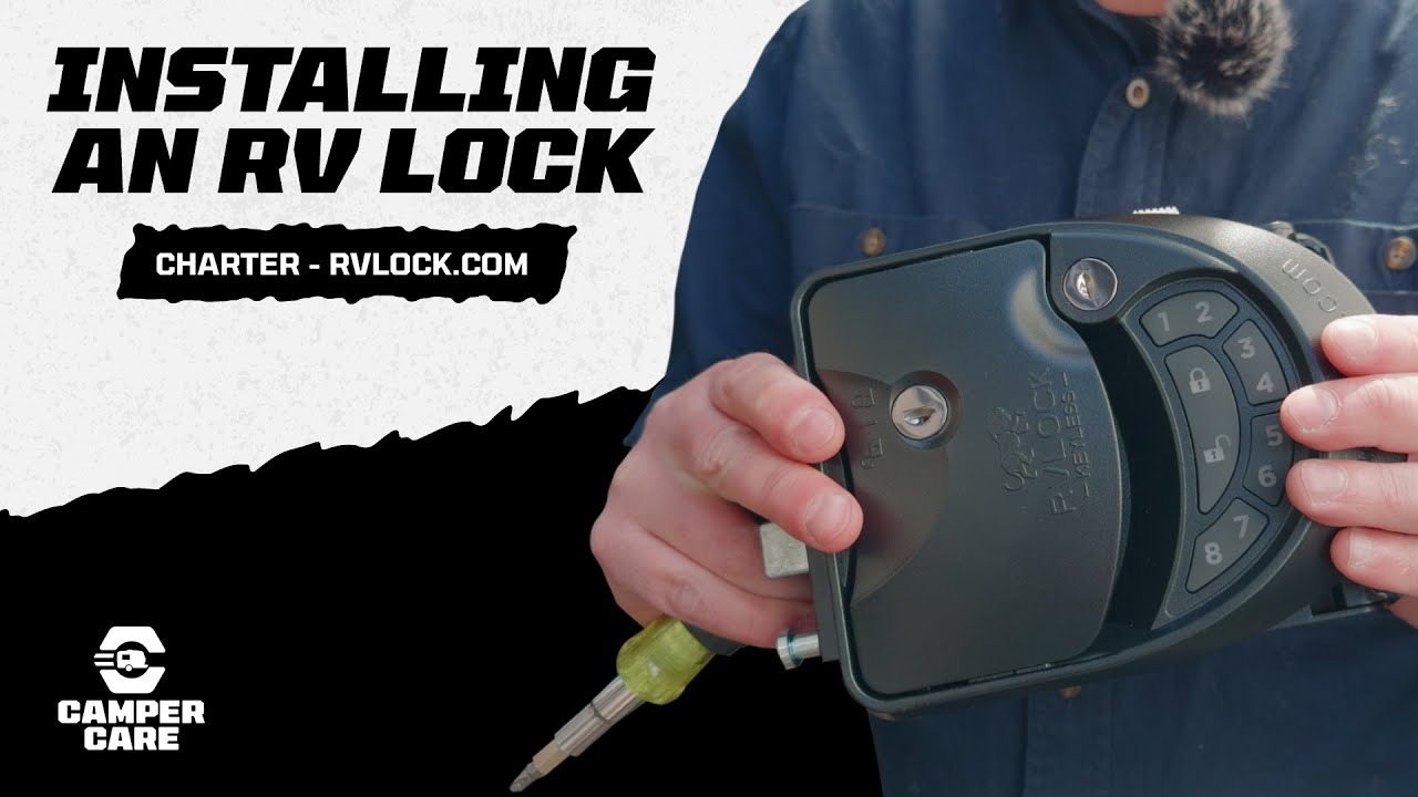 Installing RV Lock On Door - RVLock Charter - YouTube