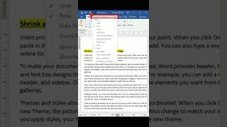 MS-Word Trick: How to Automatically Shrink a Word Document By One Page. screenshot 4