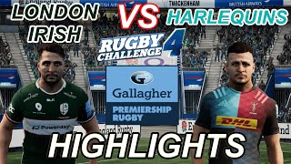 RUGBY CHALLENGE 4 LONDON IRISH vs HARLEQUINS Highlights (Gallagher Premiership)