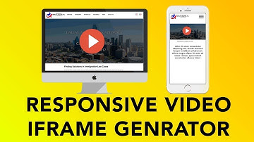 Youtube Mobile Responsive Generator - Quick, Easy & Free fix for your website!