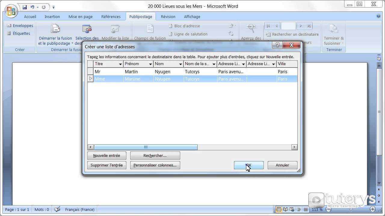 Comment Effectuer Un Publipostage Avec Word 2007 YouTube Comment effectuer un publipostage avec word 2007 youtube