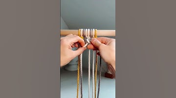 Learn weaving techniques with me.#eousemacrame #macrametutorial #macramemaker #macrameart