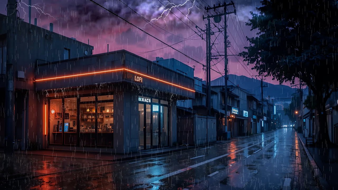 Silent Tokyo Streets in the Rain 🌙 Soft Chillhop for Deep Focus