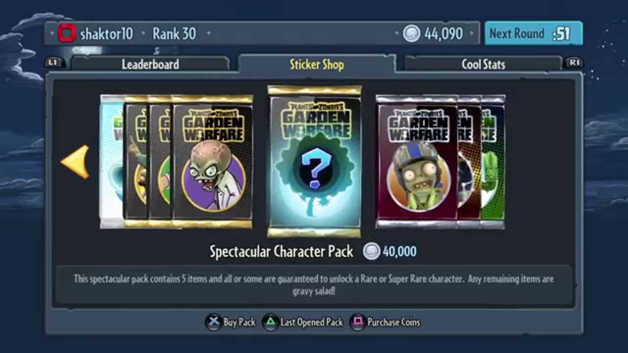 Plants vs Zombies Garden Warfare Pack Opening