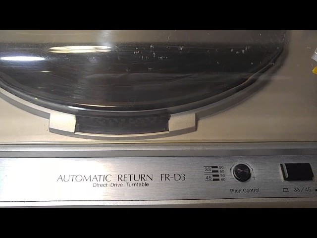 Sansui FR-D3 Automatic Return Direct Drive Turntable - YouTube