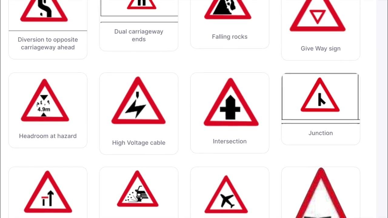 qatar-traffic-signs-warning-signs-youtube