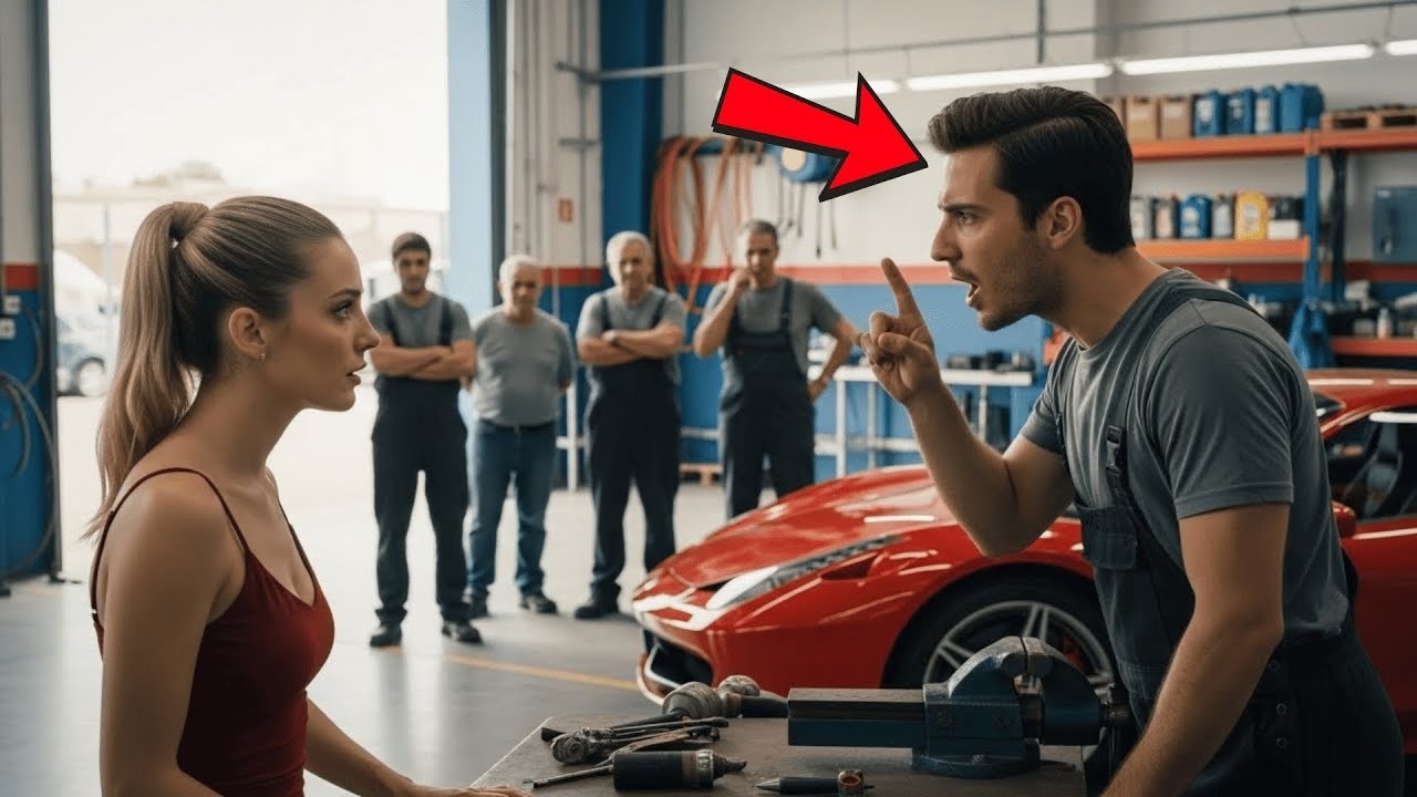 En El Taller, Nadie Entendía A La Millonaria Sorda — Hasta Que El Mecánico Pobre Hizo Lo Imposible