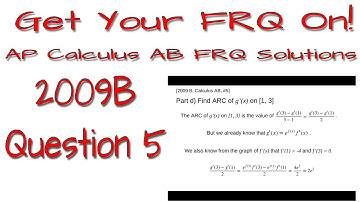 AP Calculus AB - 2009B: #5