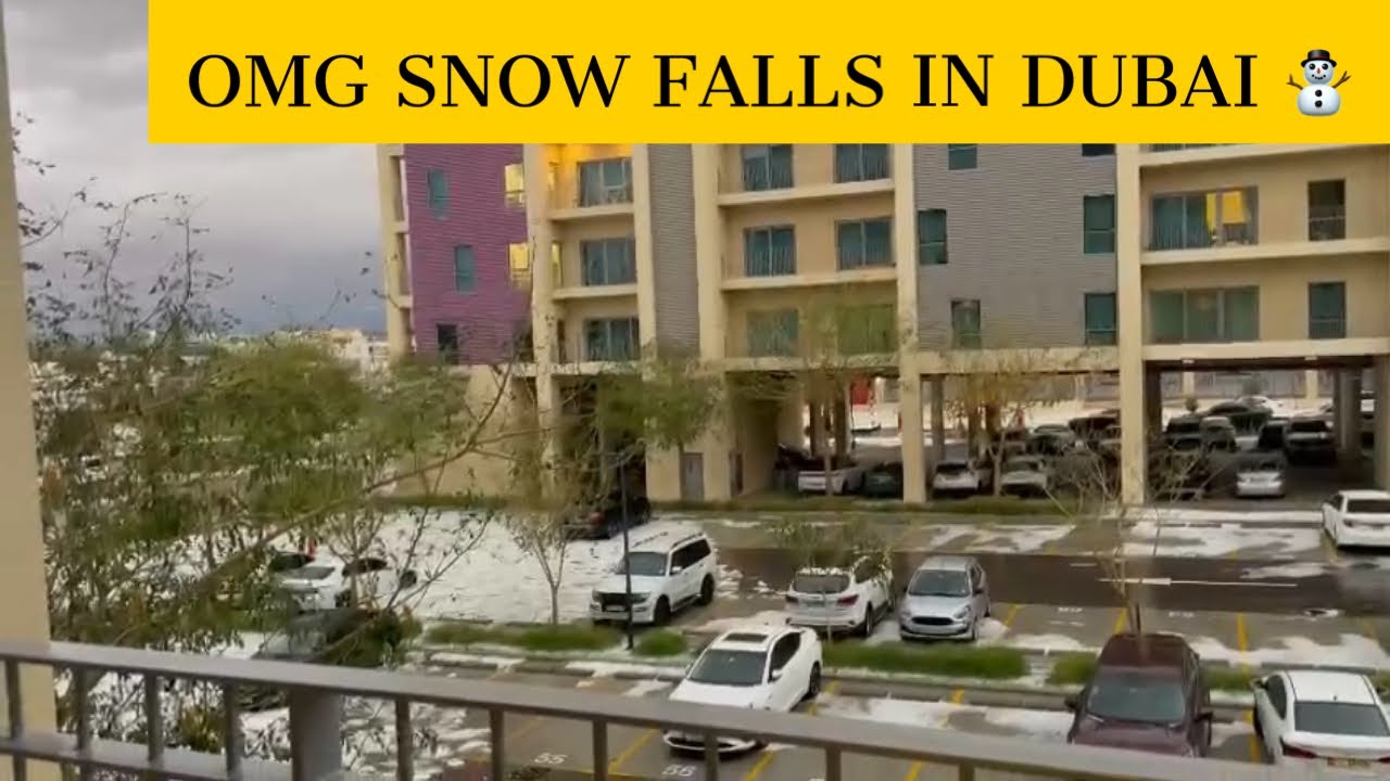 First snowfall in dubai weather of Dubai today snowfall dubai weather YouTube
