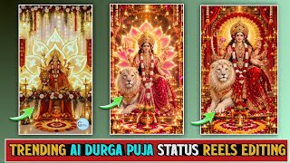 Instagram Viral Ai Durga Puja Status Video Editing | Capcut Se Maa Durga Video Kaise Banaye 🔥 screenshot 1