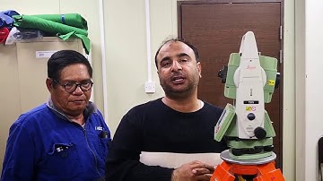 How to change Grid Coordinates Format East, North to North, East in Leica TS15A in Urdu/Hindi