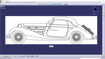 How to insert image in Catia V5R19 with english subtitles  (Rolls Royce)