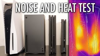 Тест PS5 на шум и нагрев в сравнении с Xbox Series X, PS4 Pro, PS4 Slim, PS4, PS3.