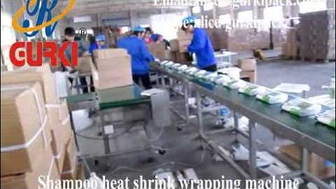 GURKI GPL-5545H+GPS-5030LW shampoo heat shrink wrapping machine