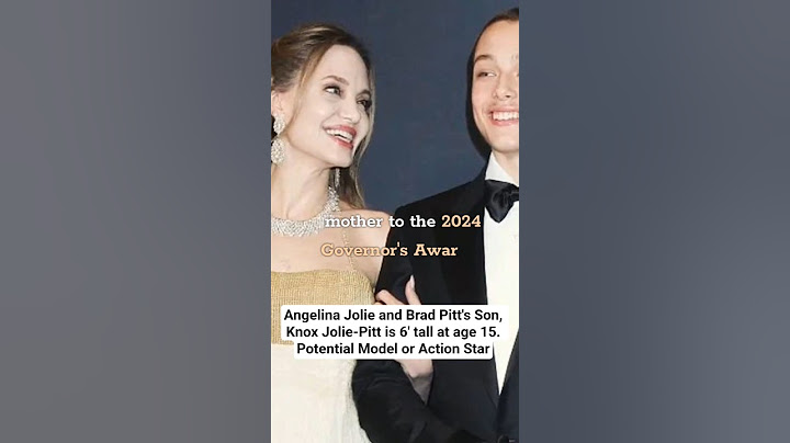 Angelina Jolie and Brad Pitt's Son, Knox Jolie-Pitt is 6' tall at age 15. Model or Action Star#knox