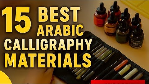 #1-Top 15 Arabic Calligraphy Tools for Beginners 2024 🖋️ | Must-Have Supplies & Pro Tips!