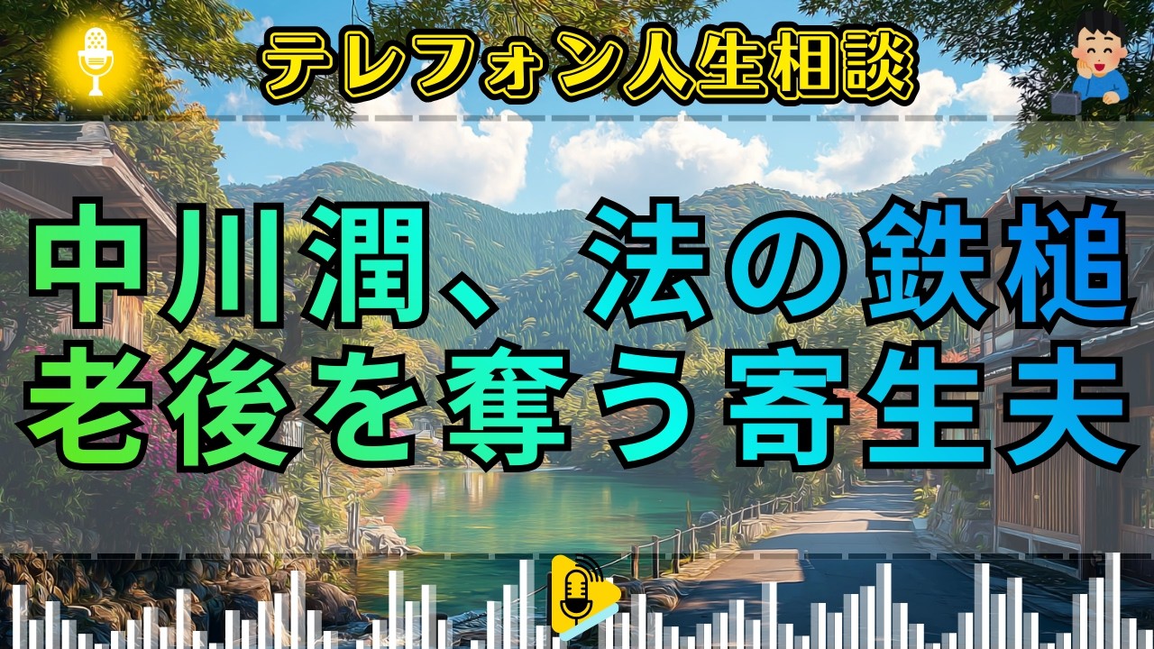 【テレフォン人生相談】 老後を食う寄生虫。25年別居の末に「再会」を強いる, 自己中夫の卑劣な打算。中川潤が暴く, 法的救済の分岐点。大原敬子が放つ一喝！