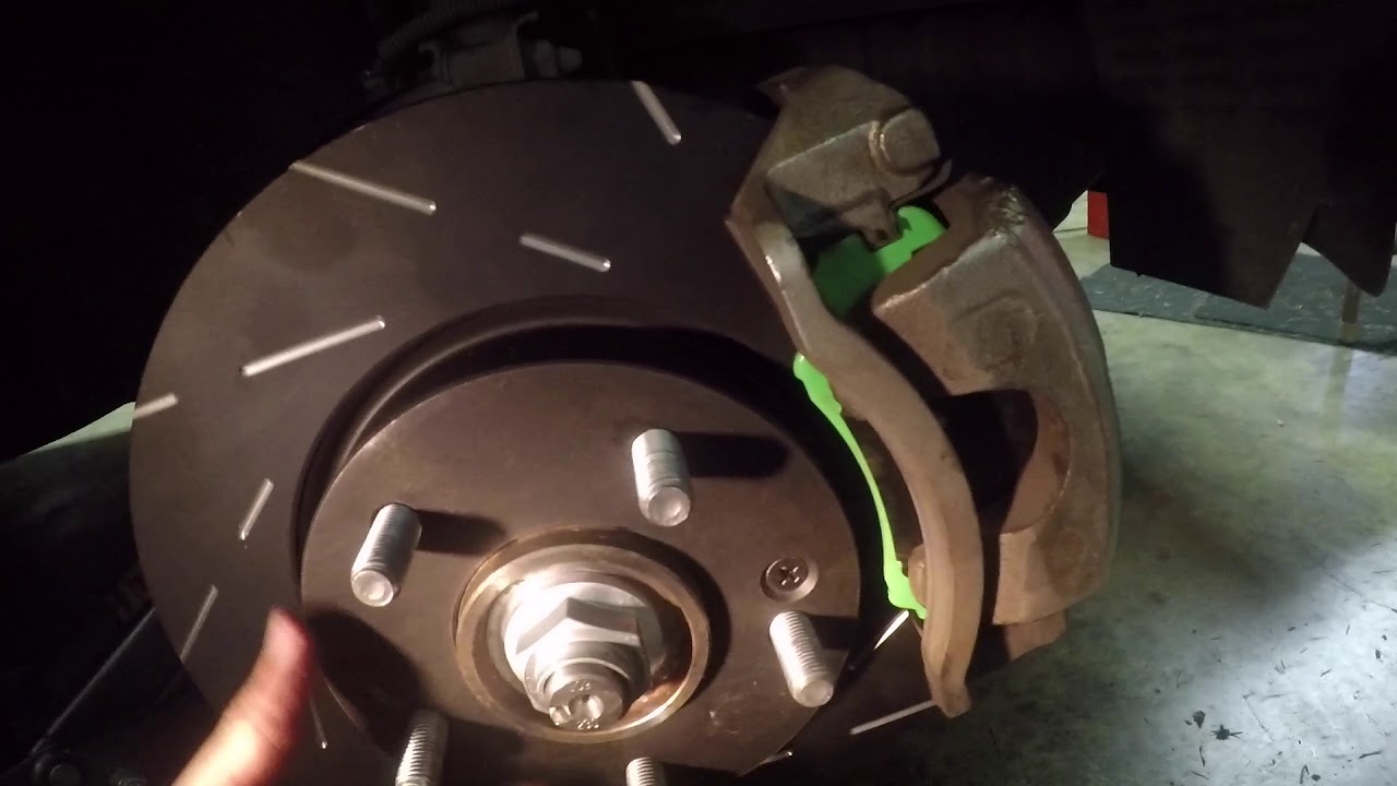 Kia Brakes PT2 Front Pads and Slotted Rotors YouTube