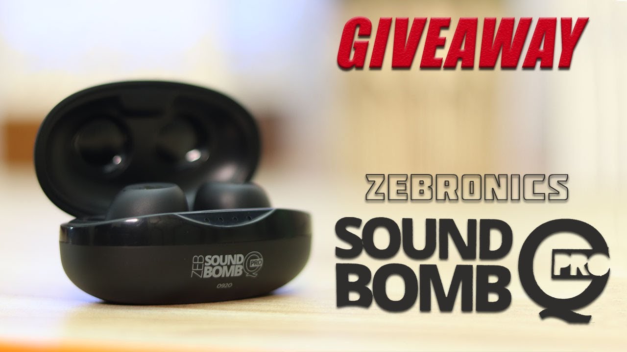 Zebronics Zeb Sound Bomb Q Pro with Wireless charging and Qualcomm aptX - GIVEAWAY 🔥