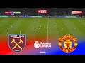🔴West Ham vs Manchester United - Premier League 2025/26 Match | Pes 21 Gameplay Simulation