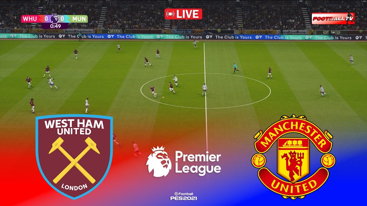 🔴West Ham vs Manchester United - Premier League 2025/26 Match | Pes 21 Gameplay Simulation