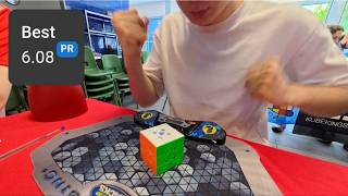 6.08s Official 3x3 solve | PR NR20