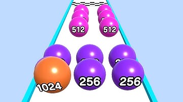 Merge Ball Run and Merge 2048 ! Gameplay Walkthrough Part 12 android, ios