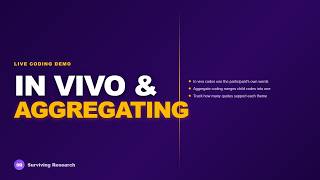 Use In Vivo Codes and Aggregate Codes in NVivo 14