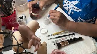 Let’s reborn real born Jade. Paint with me #1