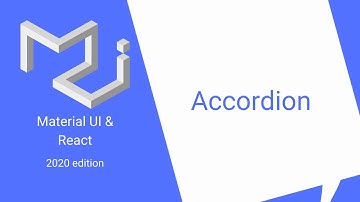 React & Material UI #25: Accordion