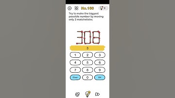 Brain Out Level No 166 answer | Try to make the biggest possible number by moving only 2 matchsticks