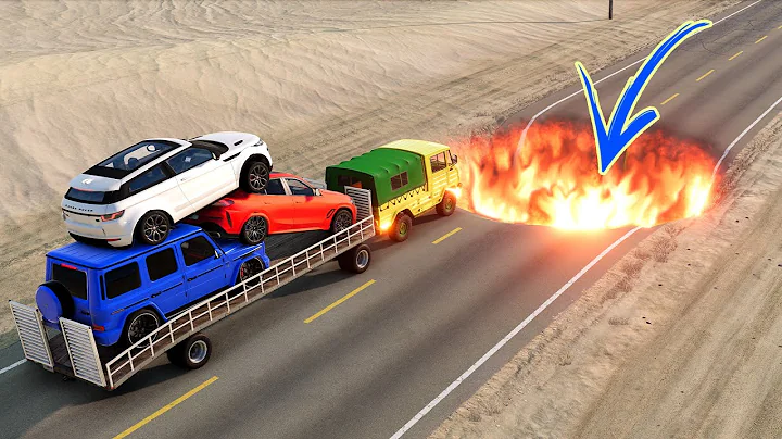 Cars vs Giant Fire Pit TRAP 🔥 BeamNG Drive