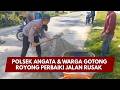 PRESISI UPDATE : POLSEK ANGATA &amp; WARGA GOTONG ROYONG PERBAIKI JALAN RUSAK 21/06/2026 (20.00)